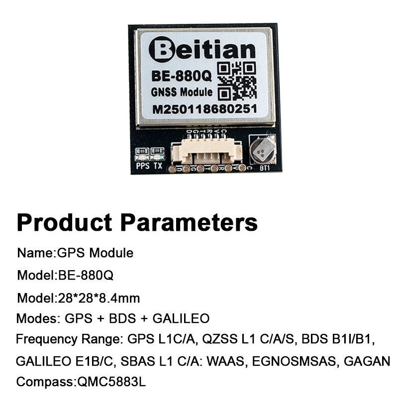 BE-880Q GNSS GPS 모듈 M10050 칩 Q - Drone Gps Module 리뷰 및 가격